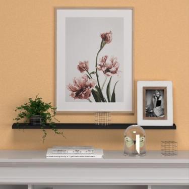 Imagem de Prateleira Reta Simples  Decorativa Sala Quarto MDF - SignMaq, Preto