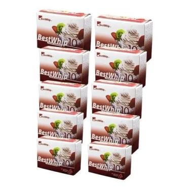 Imagem de 10 caixas de gás para Chantilly N2O Best Whip