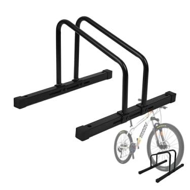 Imagem de YYDS Suporte de bicicleta no chão, suporte de bicicleta para bicicleta de estrada MTB, espaçamento ajustável, uso interno/externo, armazenamento de bicicletas, estacionamento adequado para 50,8 cm a