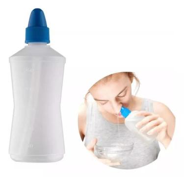 Imagem de Frasco Higienizador Nasal Lavador Lavagem Nariz 250ml - Sea Salt
