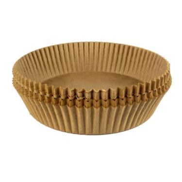 Imagem de Forma Descartável Air Fryer Protetor Papel Antiaderente 20x4,5 100pç -