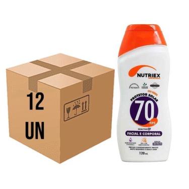 Imagem de Kit 12 Protetor Solar 70 Fps 120ml Facial E Corporal Nutriex