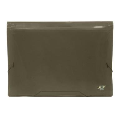 Imagem de Pasta Sanfonada A4 com 12 Divisórias Organizadora Acp 1027, Fumê