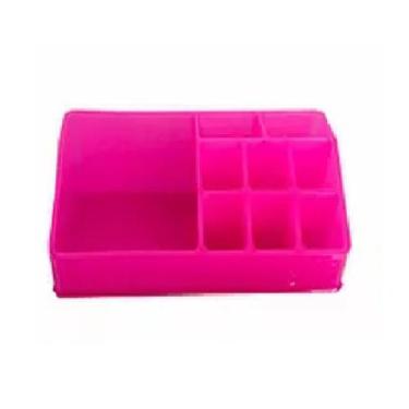 Imagem de Organizador Porta Maquiagem Plástico Para Cosméticos - Inter, Pink