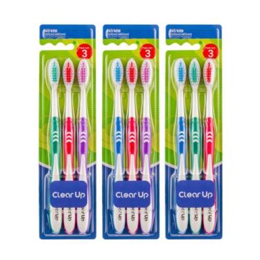 Imagem de Combo 3 Pack c/3 Escova Dental POP Cerda Media Cor Sortida - Multi