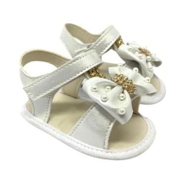 Imagem de Sandália Menina Infantil  Branca N14 à 18 ref.025 - Pititiko, 14