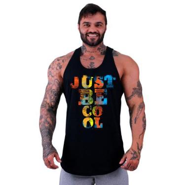 Imagem de Regata Longline Masculina MXD Conceito Just Be Cool, P, Preto