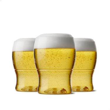 Imagem de TOSSWARE Mini conjunto de 48 copos de cerveja de plástico transparente, recicláveis, inquebráveis e de 200 ml