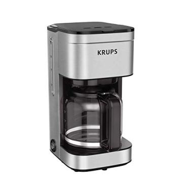 Imagem de KRUPS Cafeteira Simply Brew Family Drip Coffee, 10 xícaras, preta e aço inoxidável