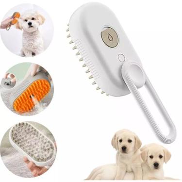 Imagem de Pente de Massagem com Spray de Vapor Gatos Caes Escova Removerdora de 