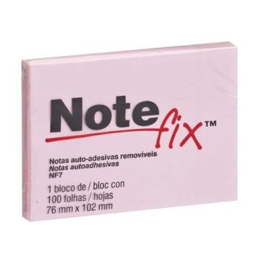 Imagem de Bloco adesivo 3M Note Fix 76X102mm rosa 100 folhas