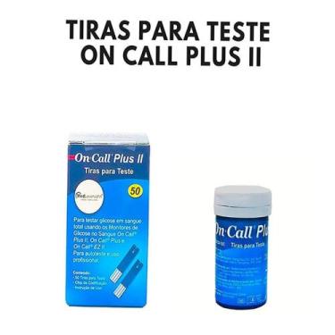 Imagem de Tiras Para Medir Glicose On Call Plus Ii Com 50 Unidades