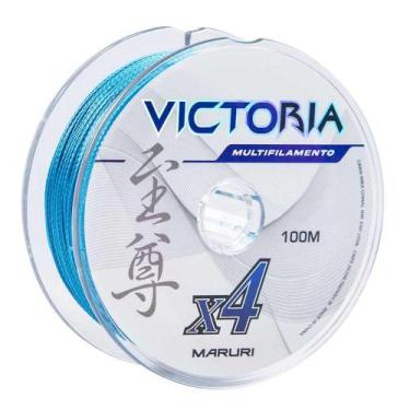 Imagem de Linha Multifilamento Victoria 4x 100mts Azul - Maruri 0,40mm