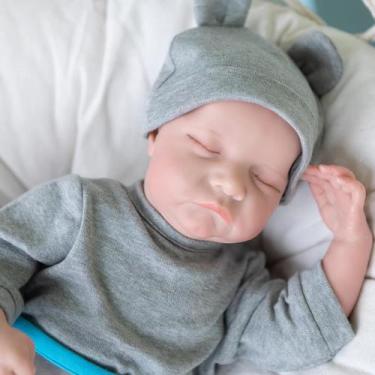 Imagem de Bebe Reborn Menino Realista  Recém Nascido Silicone - NEW HAPPY