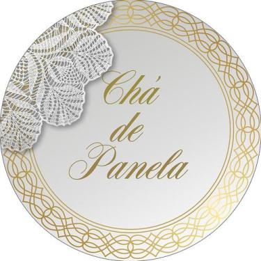 Imagem de Painel De Festa Redondo 1,50x1,50 - Chá de Panela Cozinha Elegante 005
