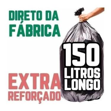 Imagem de Saco De Lixo 150 Litros 100 Un Preto Ainda Mais Forte - HIGIPACK