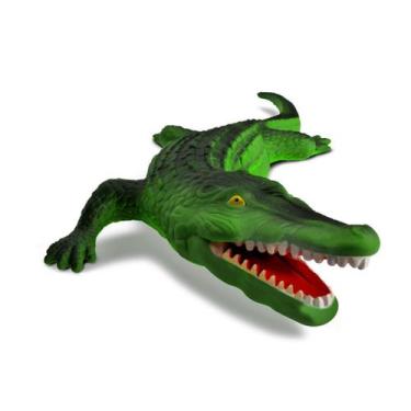 Imagem de Coleção Real Animal Jacare 41 Cm Boneco Realista - Bee Toys