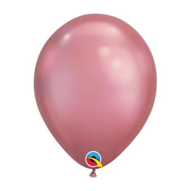 Imagem de Balão de Festa Látex Liso Chrome - Mauve (Malva) - Qualatex - Rizzo, 1