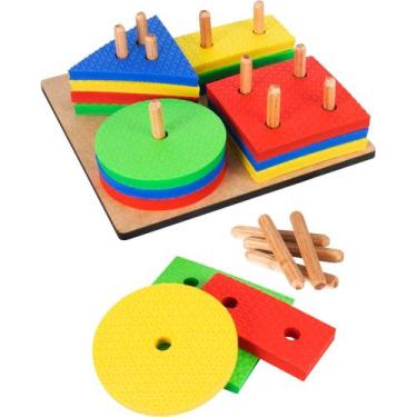 Imagem de Prancha de Seleção Jogo Educativo Didático Infantil Em Madeira Crescer