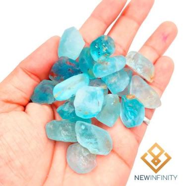 Imagem de Topázio Azul Bruto até 2cmAmor e Sorte  Cristal Natural Pedra Bruta - 
