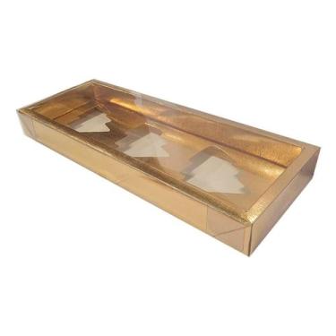 Imagem de Caixa Base Árvore - Dourado - (30,5cm x10cm x3,7cm) - 5 unidades - Ass