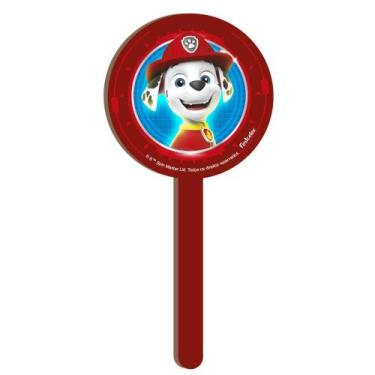 Imagem de Pick Decorativo MDF Marshal Patrulha Canina - 1 Unidade - Festcolor - 