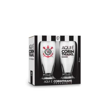 Imagem de Copo munich corinthians c/ 2un aqui e corinthians - BRASFOOT