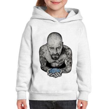 Imagem de Moletom Infantil Walter White Tattoo Heisenberg - Foca na Moda, Branco