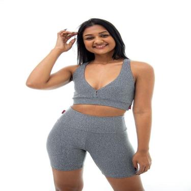 Imagem de Conjunto Legging Feminino Ginástica Academia Fitness Top + Bermuda-Feminino