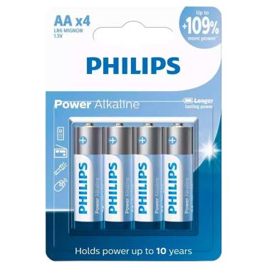 Imagem de 4 Pilhas Alcalinas Aa Philips [F108]