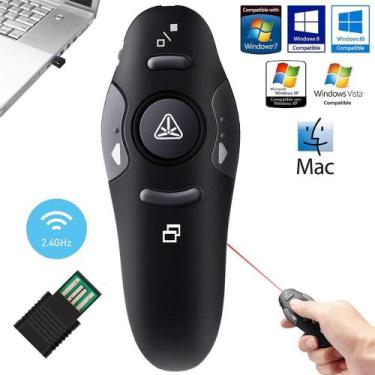 Imagem de Caneta Controle Apresentador Multimídia Laser Pointer - exbom