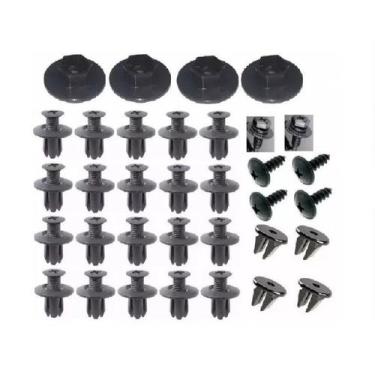 Imagem de Parabarro Do Azera Kit Presilha Bucha Parafuso 34 p/fixação - achei pr