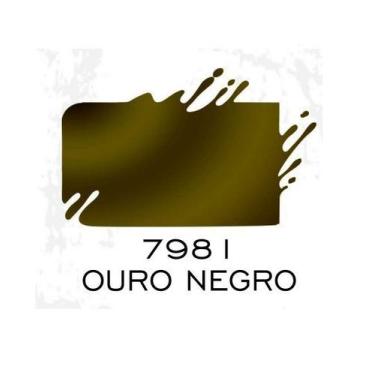 Imagem de Tinta Pva Metal 100 Ml Artesanato True Colors, OURO NEGRO