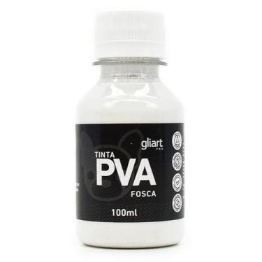 Imagem de Tinta PVA Fosca 100ml - Gliart, 008 - BRANCO