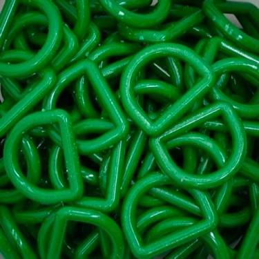 Imagem de Meia Argola de Plástico Ritas 30mm - 144 unidades, VERDE BANDEIRA