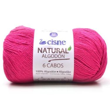 Imagem de Fio Cisne Natural Algodón 6 Cabos 100g - 100% Algodão, 00063 - ROSA ES