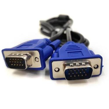 Imagem de Kit 3 Cabo Vga Monitor Lcd Pc Tv Projetor 3 Metros Vga - dgs