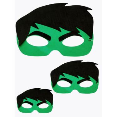 Imagem de Mascara HULK 50 UNIDADES com elástico perfeito acabamento - Mavin