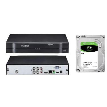 Imagem de Dvr gravador INTELBRAS 4 canais Full hd + hd 3TB