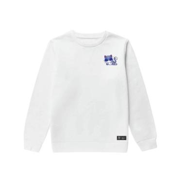 Imagem de Blusão Moletom Infantil Gato Personalizado sem Capuz gola Redonda - Ca