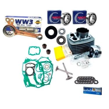 Imagem de Kit Cilindro Completo Cbx 200 Xr 200 Biela corrente comando - METAL LE