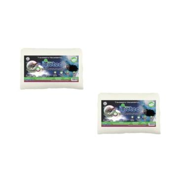 Imagem de Kit 2 Travesseiros NASA Viscoelástico 70x50 Antialérgico Alto - Nasa I
