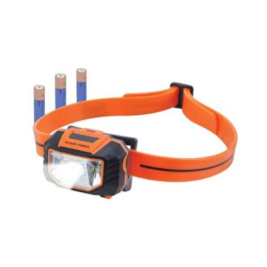 Imagem de Klein Tools Luz LED 56220, farol rígido, holofote e holofote inclina-se 45 graus, alça antiderrapante, para trabalho e caminhadas ao ar livre, acampamento médio