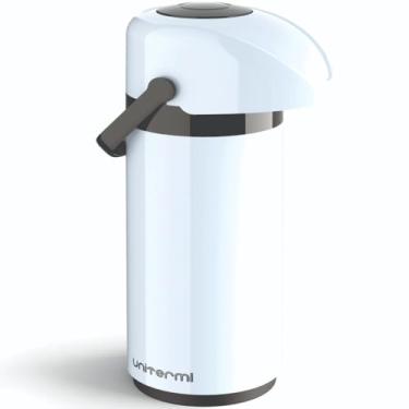 Imagem de Unitermi - Garrafa Termica Pressao 1L Verona Branca Uniterm 85002