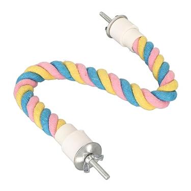 Imagem de Poleiro de Corda de Pássaro, Corda de Papagaio de Escalada Colorida Interessante para Pombinhos para Periquitos (S)