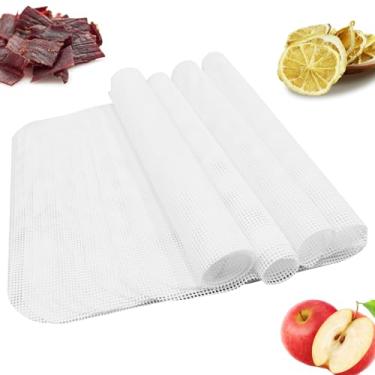Imagem de Pacote com 15 folhas desidratadoras de silicone, bandejas desidratadoras reutilizáveis, desidratador de frutas antiaderentes para secador de cereais, tapetes desidratadores, bandejas de silicone (36,5