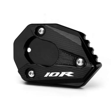 Imagem de Mokiton Placa de suporte de extensão de suporte lateral de motocicleta compatível com K.awasaki Ninja ZX10R 2008-2019 2020 2021 2022 2023 2024 | Suporte para pés ZX-10R ZX 10R ZX1000 Acessórios