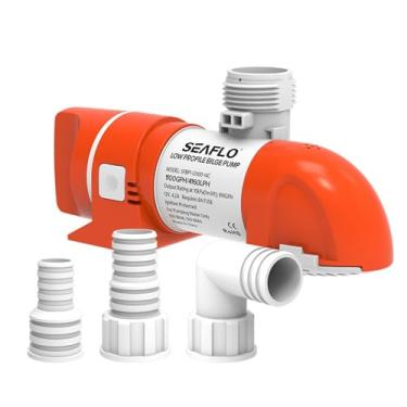 Imagem de SEAFLO Bomba de porão de perfil baixo não automática 12 V 1100 GPH Série 14C