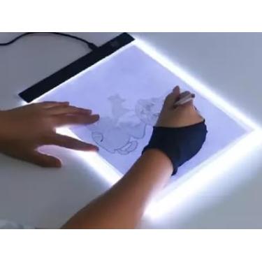 Imagem de Prancheta Desenho com Luz LED A4 USB 3 Níveis de Iluminação Transposição Desenho Infantil e Profissional Mesa Led para Desenhistas Premium