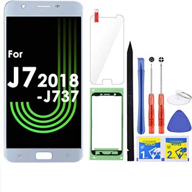 Imagem de Tela LCD de substituição J7 para Samsung Galaxy J7 2018 SM-J737 J737A / J7 Refine 2018 J737P / J7 Crown S767VL /J7 Aero/ J7 V 2018 J737V J7 Star 2018 J737 T (azul)
